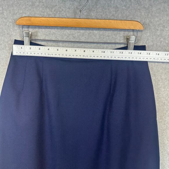 Vintage Pendleton Skirt Womens Size 10 Blue 100% Virgin Wool Straight Zipper - Picture 11 of 13